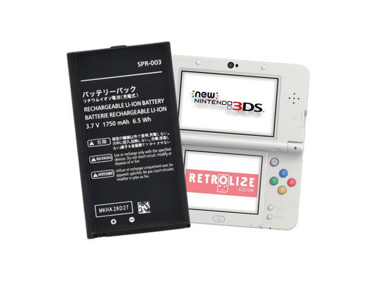 High-Capacity 1750mAh Replacement Battery - Nintendo 3DS / New 3DS XL LL