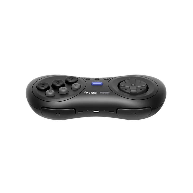 8BitDo M30 Wireless Controller and Receiver 2.4g Black Top View