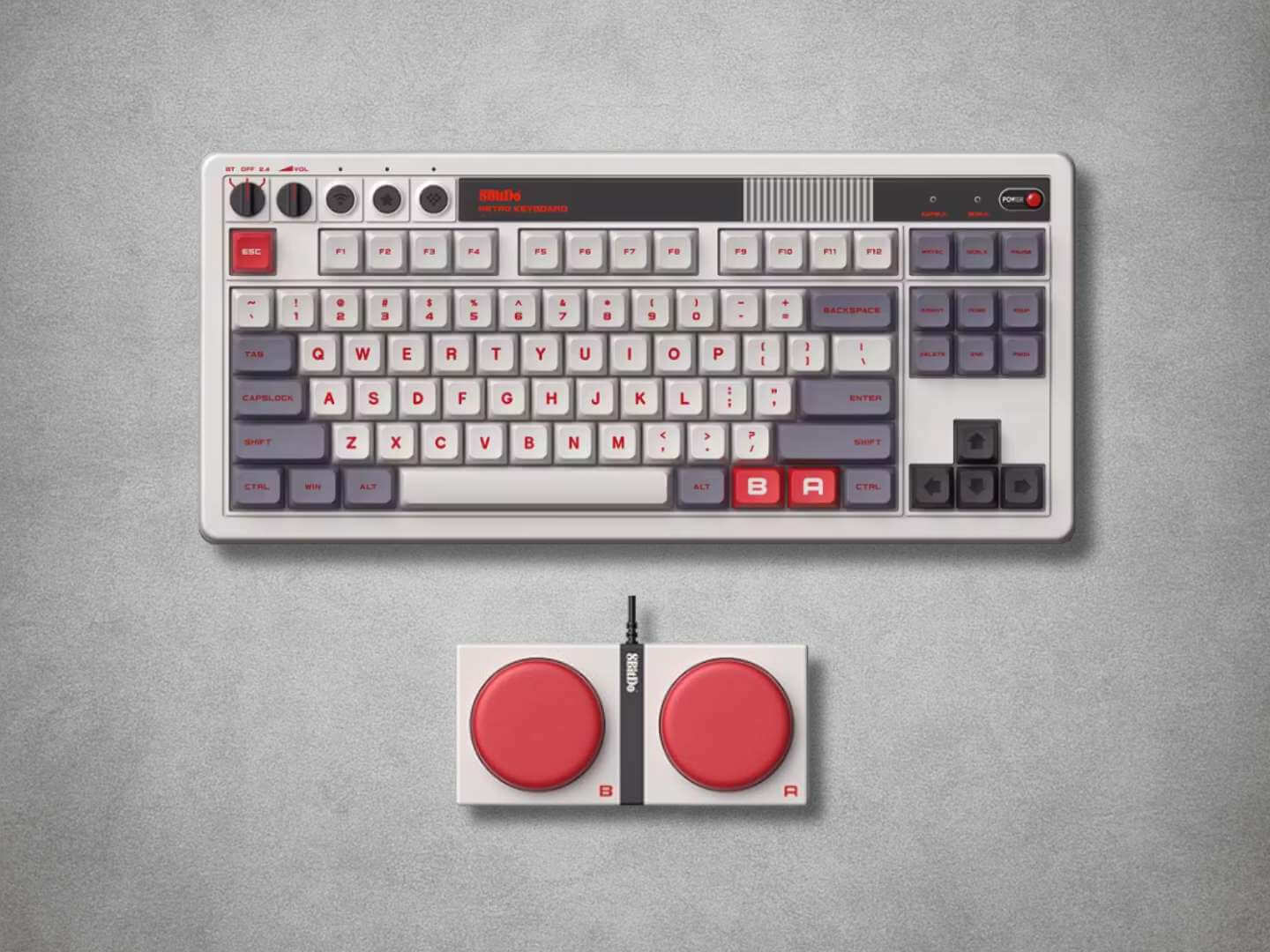 8BitDo Retro Mechanical Keyboard UK Layout PC and Android | 8BitDo