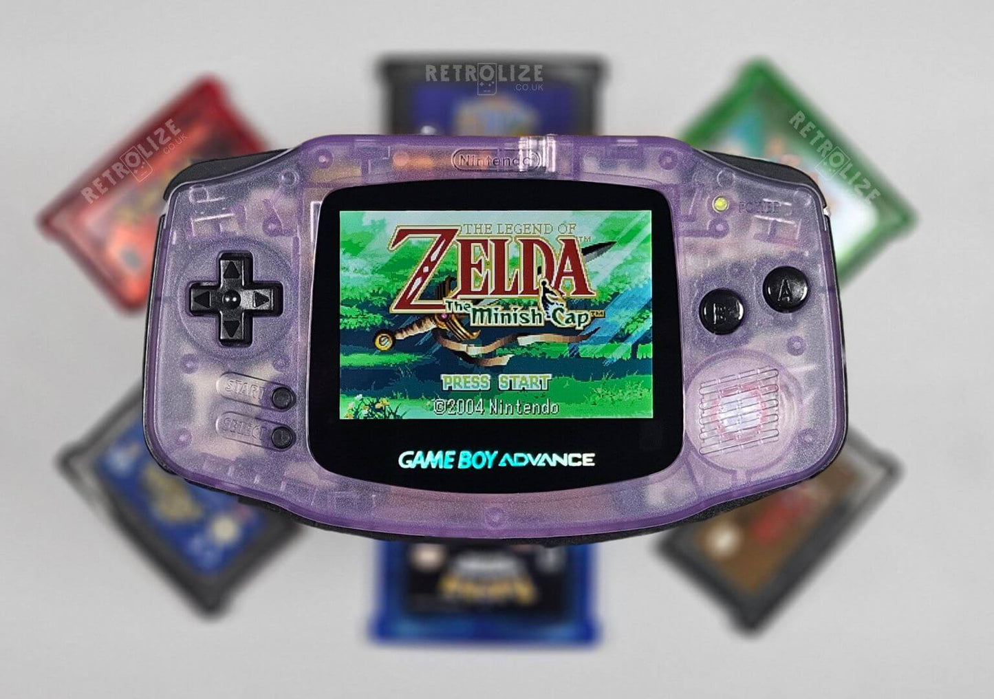 Atomic Purple Game Boy Advance Front USBC