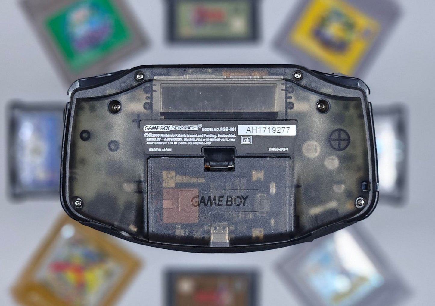 Nintendo Game Boy Advance IPS Recharge 1800mAh - Recapped + Reflowed + Upgraded Audio - Smokey Black