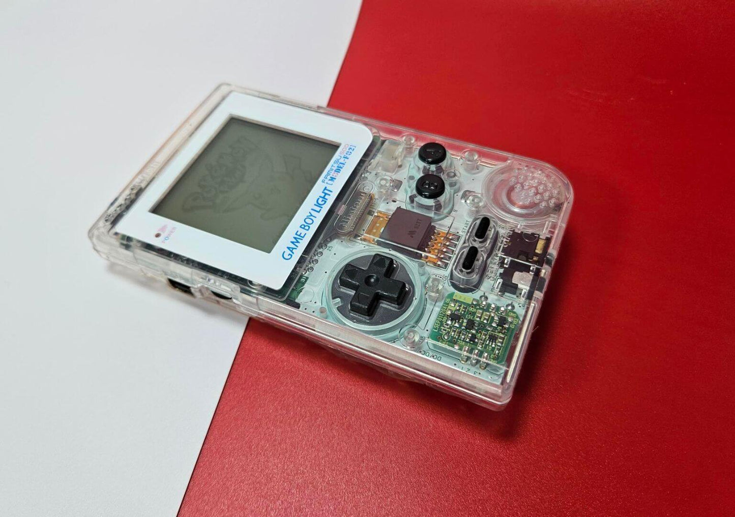 Nintendo Game Boy Light MGB-101 - Famitsu 500 Replica - Recapped - Upgraded Audio