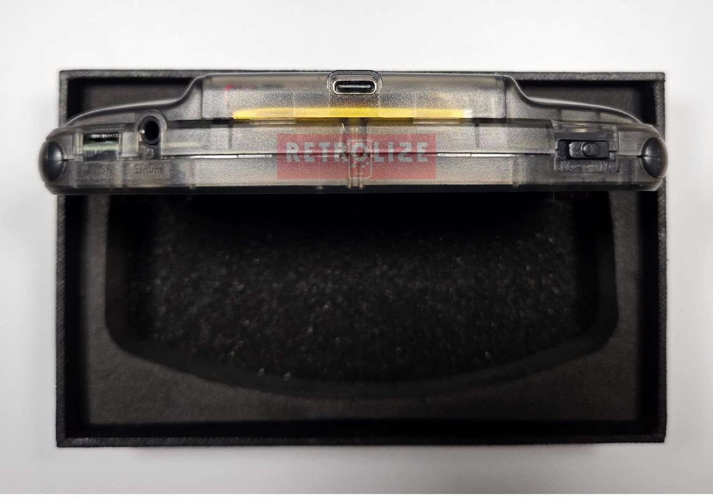 Nintendo Game Boy Advance IPS Recharge 1800mAh - Recapped + Reflowed + Upgraded Audio - Smokey Black