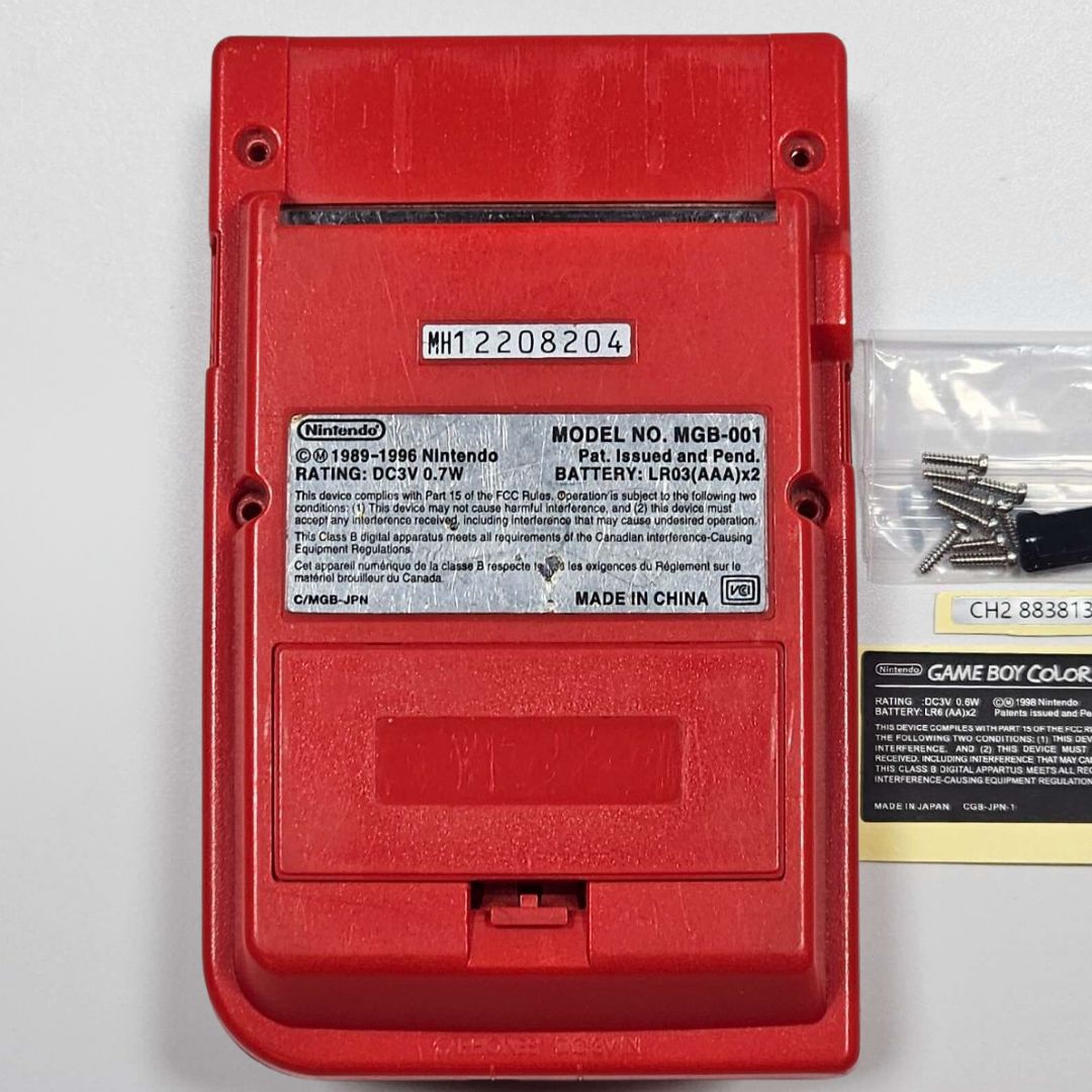 Red OEM Shell Game Boy Pocket - Grade A
