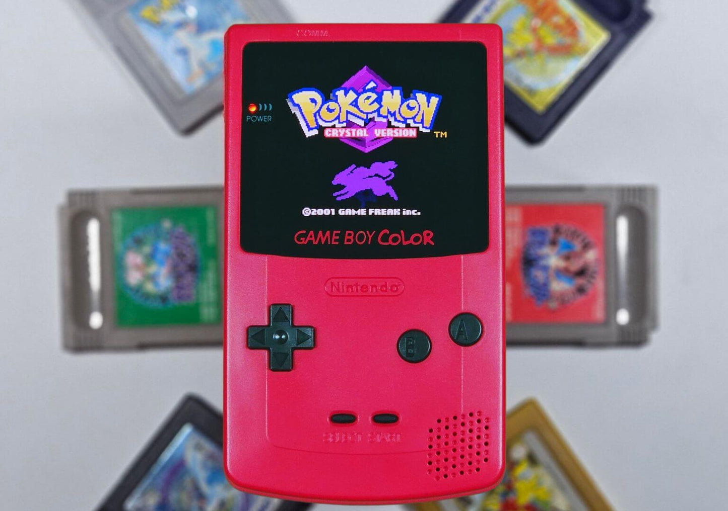 Berry Red Game Boy Color OLED Front