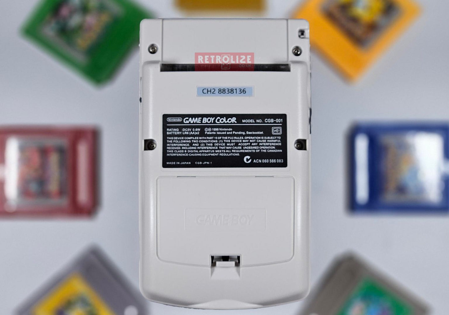 Nintendo Game Boy Color IPS - DMG Edition Rear View