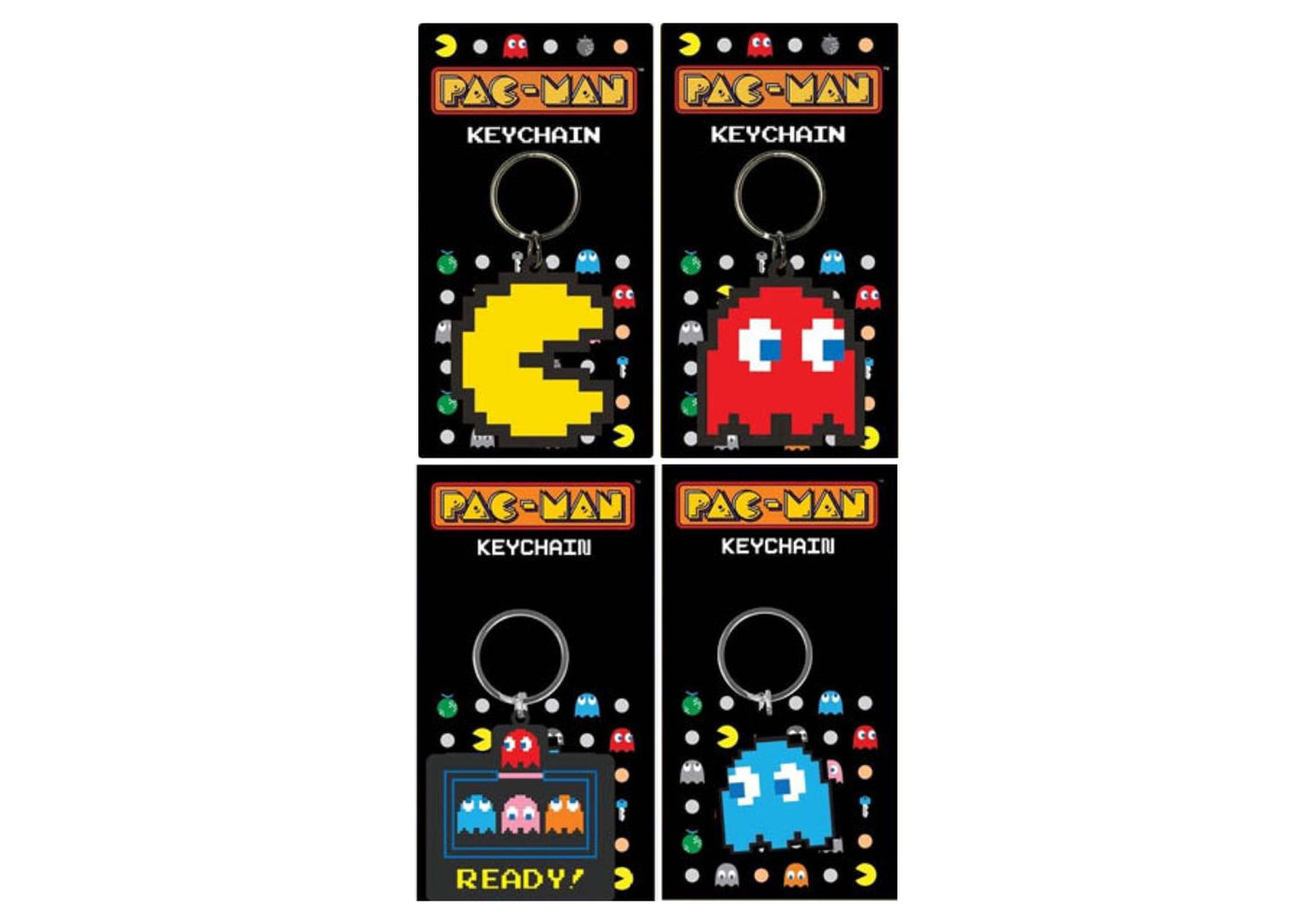 Official Licensed PAC-MAN Keyrings – Retro Gaming Collectibles