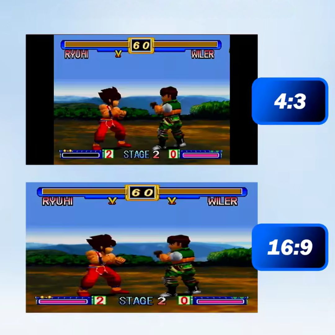 Bitfunx HDMI Adapter / Upscaler - SNES/SFC/N64/GC - Super Nintendo / Super Famicom / Nintendo 64 / GameCube Ratios