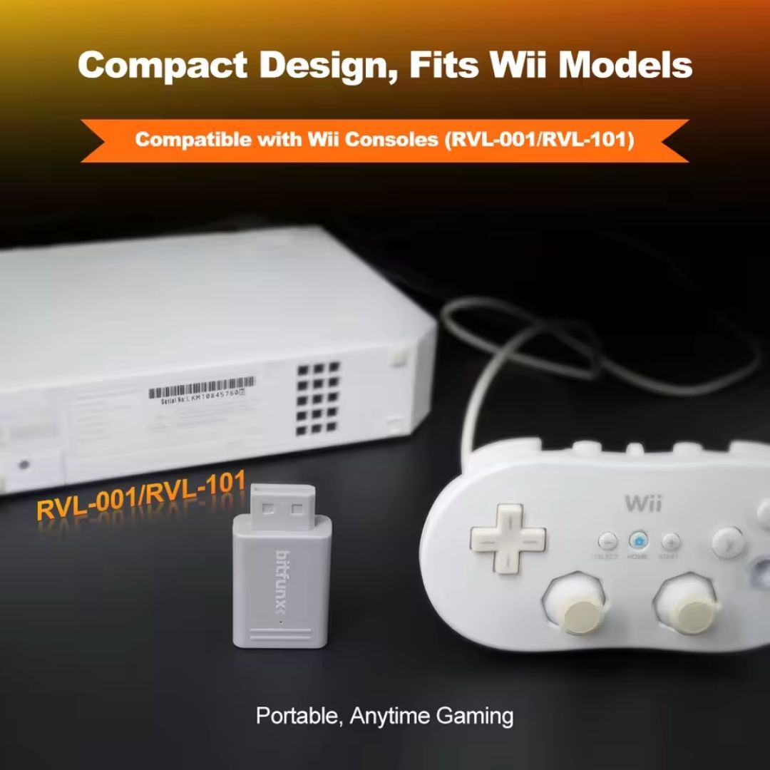 BitFunx HDMI Adapter / Upscaler (New Compact Mini Version) - Nintendo Wii