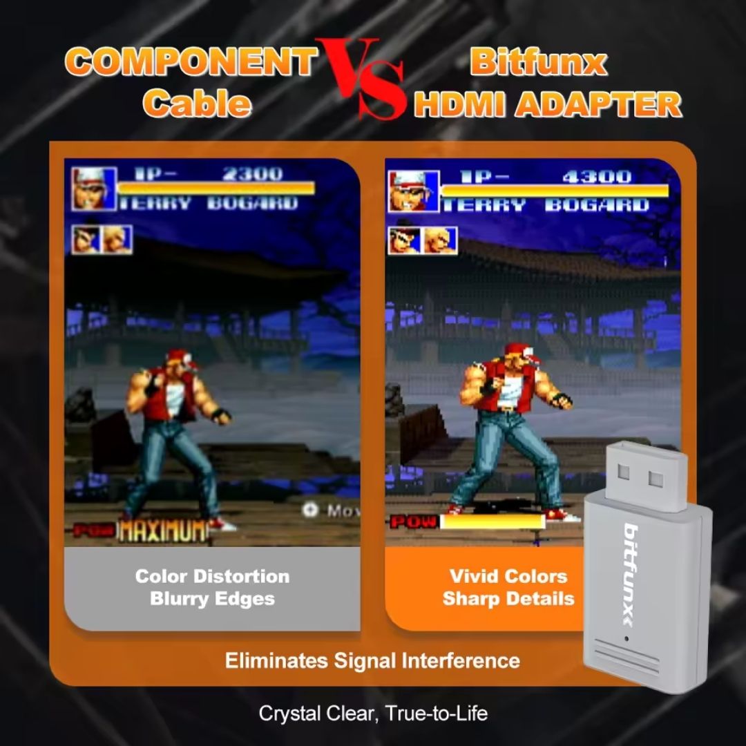 BitFunx HDMI Adapter / Upscaler (New Compact Mini Version) - Nintendo Wii