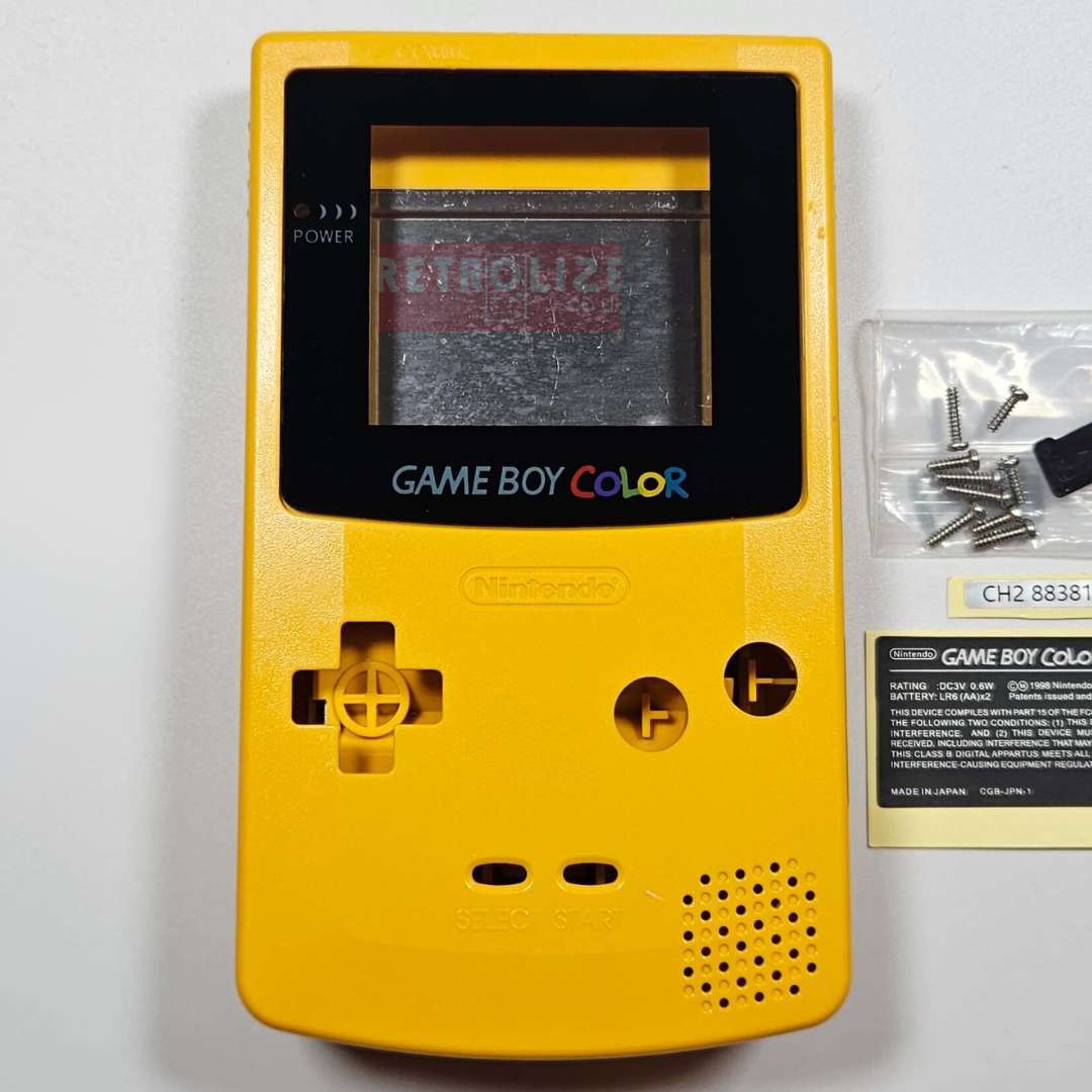 Dandelion Yellow - Game Boy Color OEM Shell Casing - Front