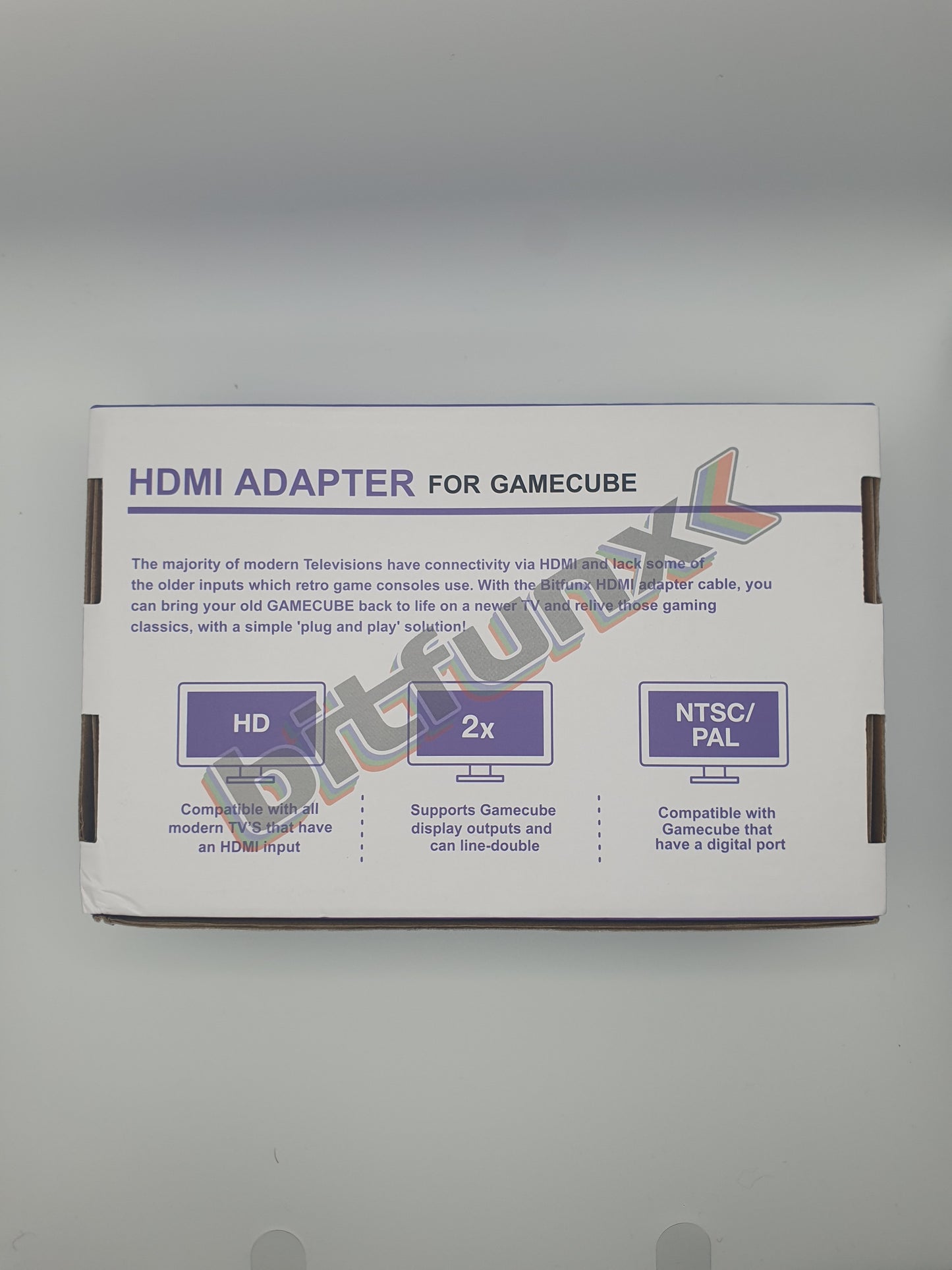 BitFunx GameCube GC to HDMI Converter Upscaler Line Doubler Box Back