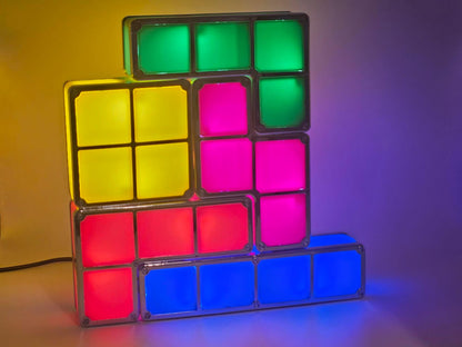 Tetris Style Light Decoration for Nightlight Game Room