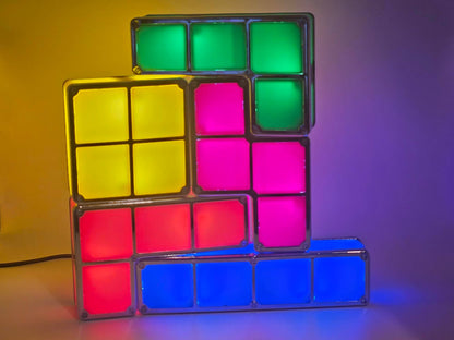 Tetris Style Light Decoration for Nightlight Game Room