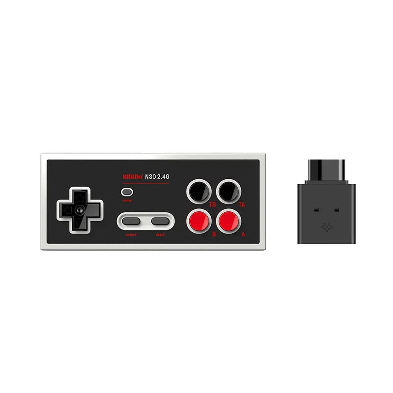 8BitDo N30 Wireless Controller and Receiver 2.4g Black