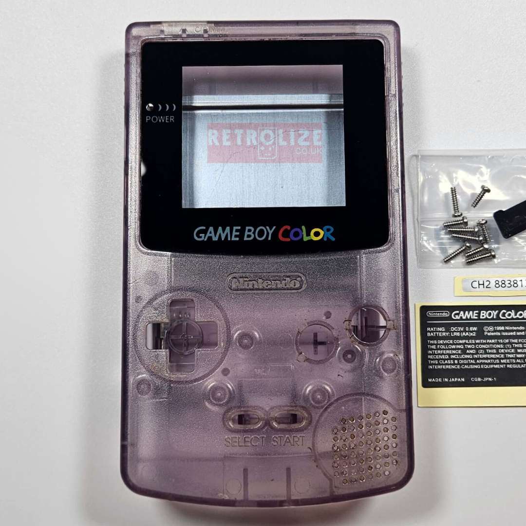 Atomic Purple - Game Boy Color OEM Shell  Casing - Front