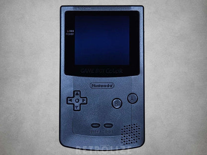 Nintendo Game Boy Color OLED Rechargeable 1800mAh - Recapped + Reflowed + Upgraded Audio - All Black