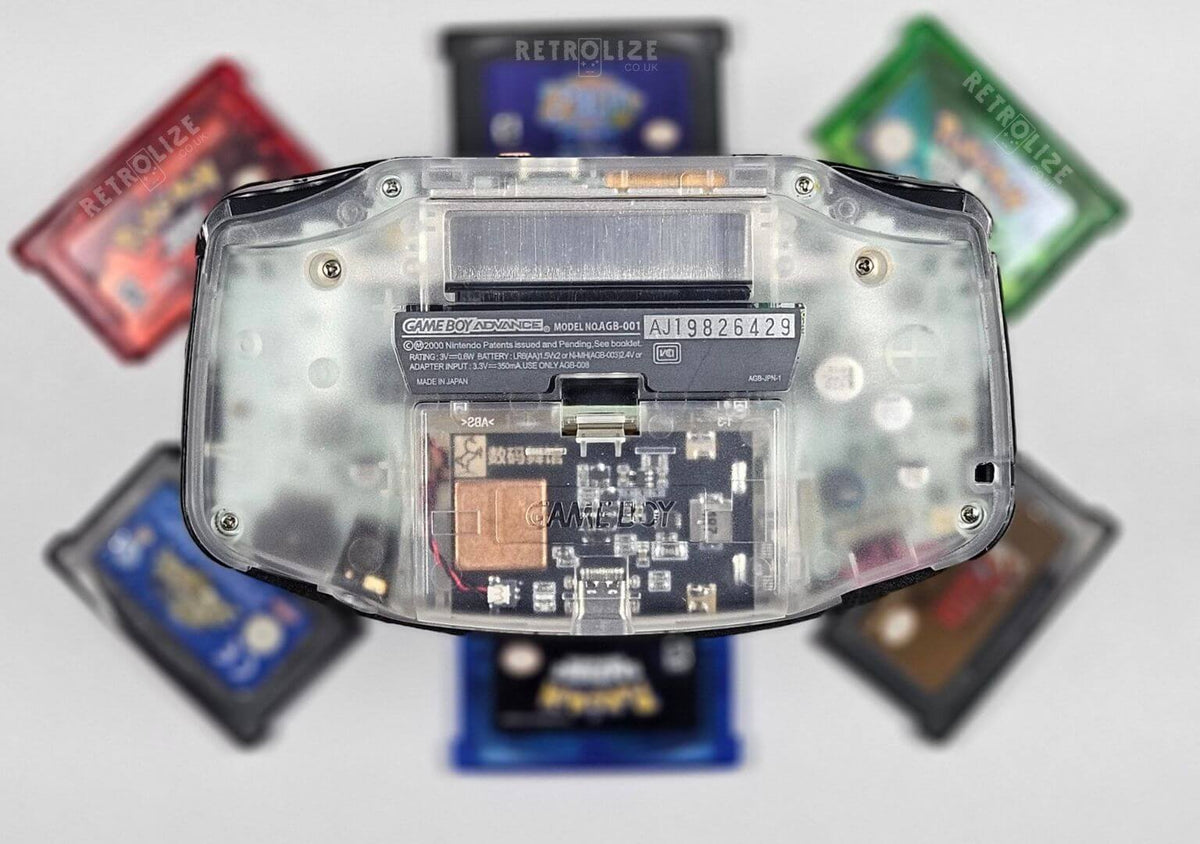 Gameboy Advanced Back Game Boy Advance IPS Rechargeable USBC - Clear White DMG | Nintendo ...