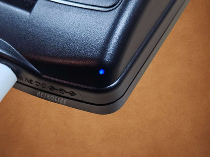 Black Game Boy Color OLED with Metallic Silver Buttons Charging Led