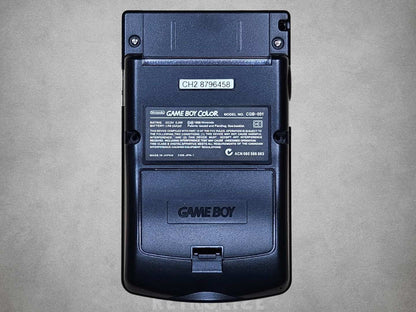 Nintendo Game Boy Color OLED Rechargeable 1800mAh - Recapped + Reflowed + Upgraded Audio - All Black