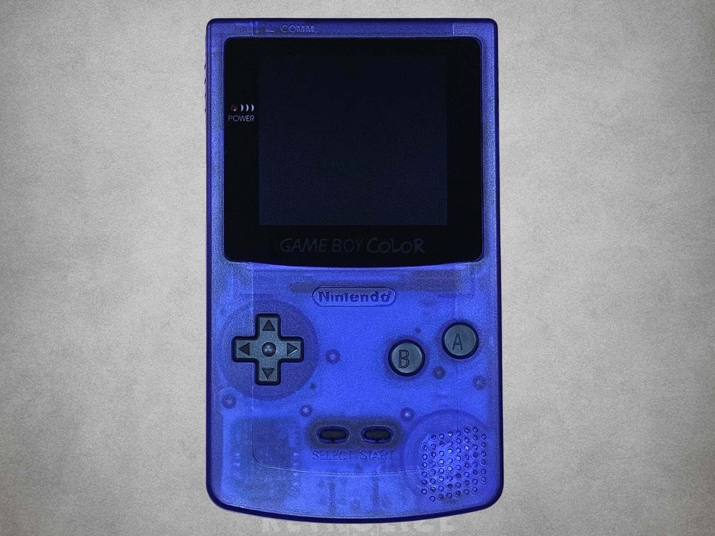 Nintendo Game Boy Color OLED Rechargeable 1800mAh - Recapped + Reflowed + Upgraded Audio - Clear Blue