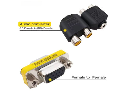 High Definition VGA Cable and RCA Sound Adapter PAL NTSC - Sega Dreamcast