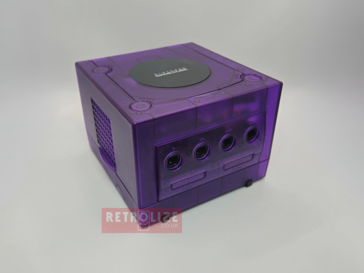 Gamecube. Shop Nintendo GameCube USBC CubeODE Swiss (NTSC-J) GC - Clear Purple – Retrolize