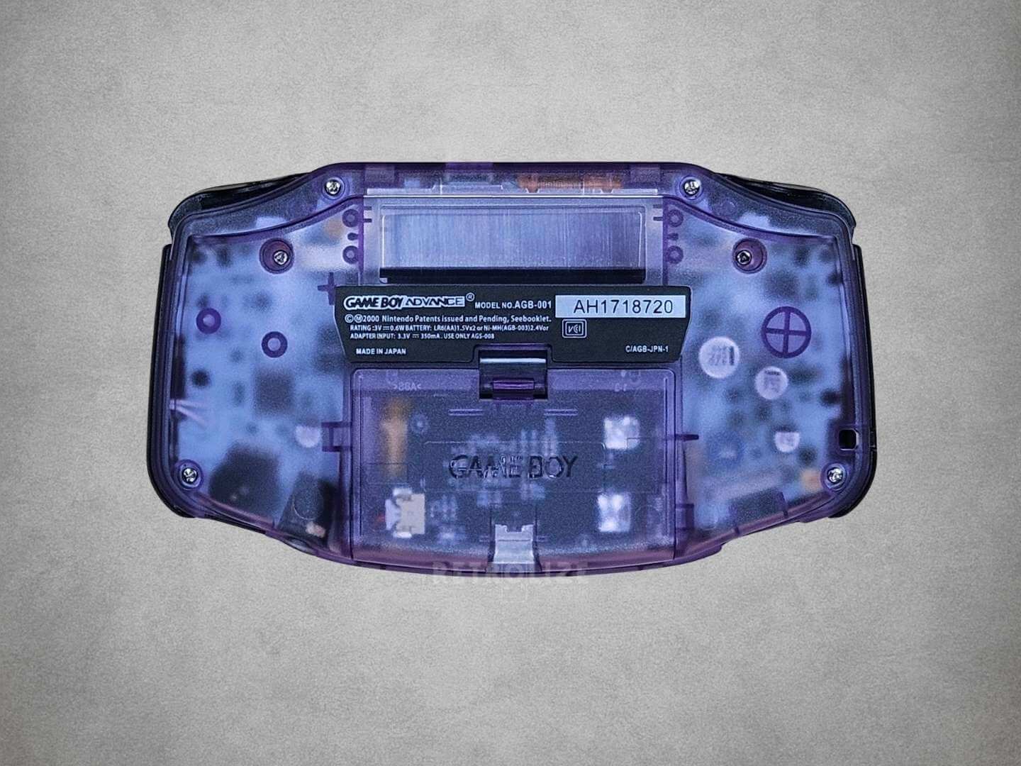 Atomic Purple Game Boy Advance back USBC
