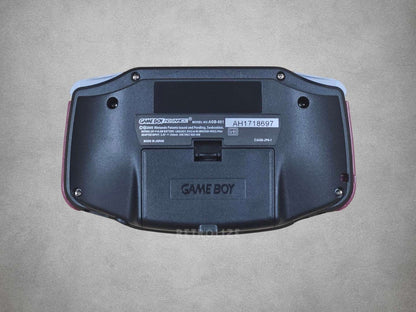 Nintendo Game Boy Advance back view grey background