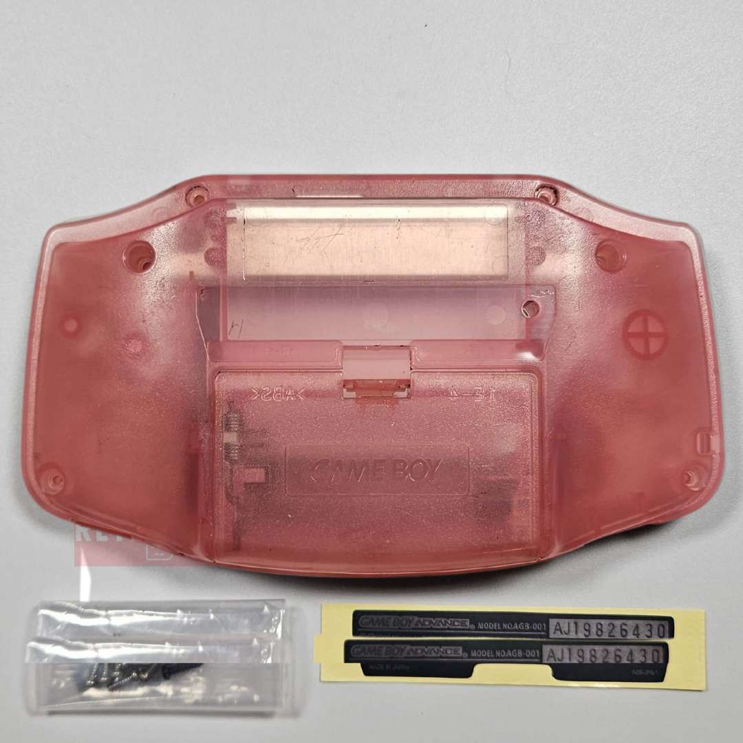 Fuchsia Clear Pink - Game Boy Advance - Back View