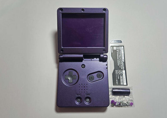 Game Boy Advance SP Purple Metallic Shell Open