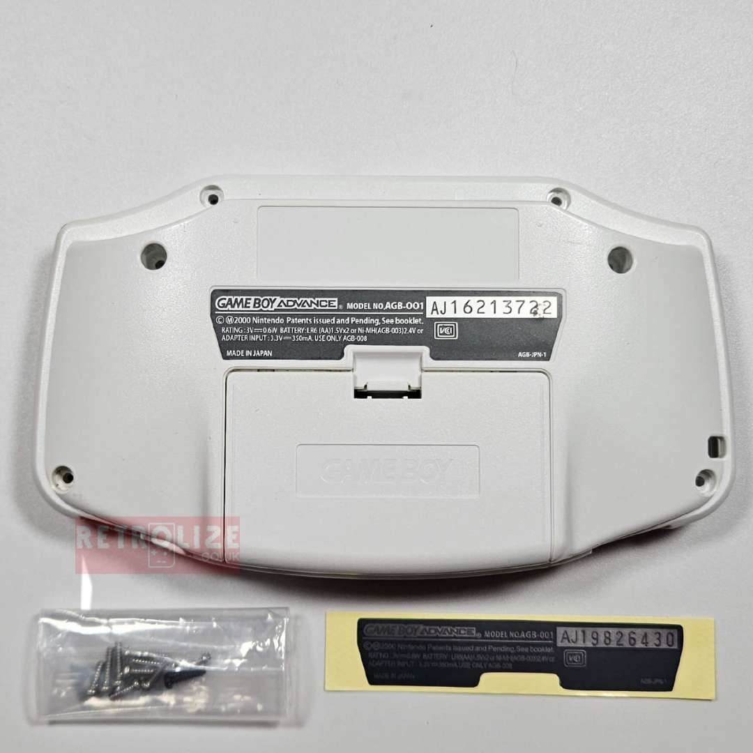 White Special Edition - Game Boy Advance - Back View