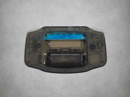 Smokey Black Game Boy Advance shell on grey background