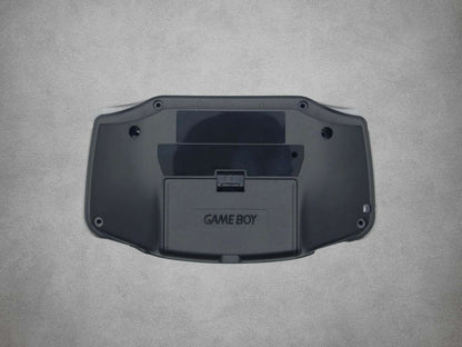 Smokey Black Game Boy Advance shell on grey background back