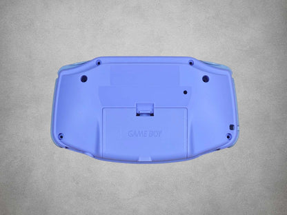 Light Purple Game Boy Advance shell on grey background back