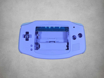 Light Purple Game Boy Advance shell on grey background