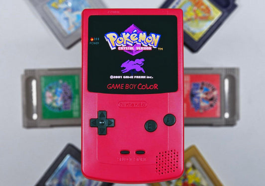 Berry Red Game Boy Color OLED Front