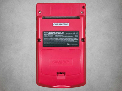 Nintendo Game Boy Color OLED Rechargeable 1800mAh - Recapped + Reflowed + Upgraded Audio - Berry Red
