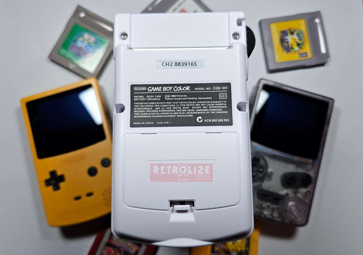 Nintendo Game Boy Color OLED Recharge 1800mAh - Recapped + Reflowed ...