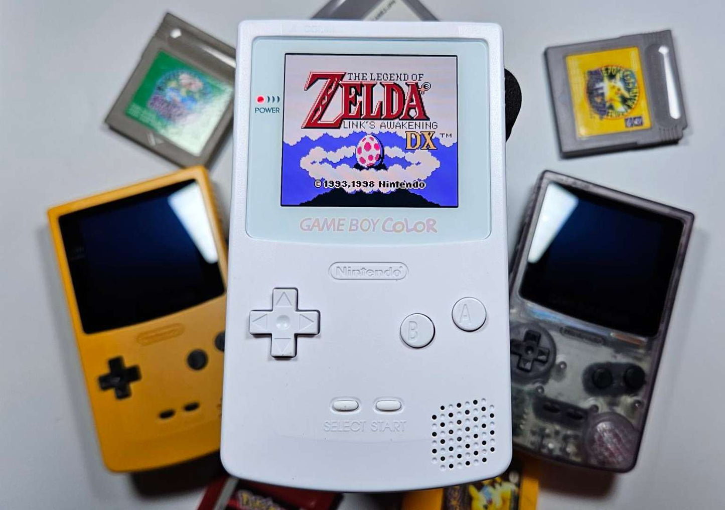 Game Boy Color OLED AMOLED White Front View