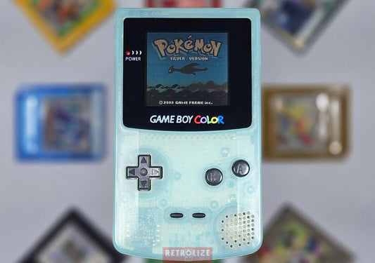 Nintendo Game Boy Color - Toys R' Us "Ice Blue" Japan Exclusive - Recapped - Upgraded Audio - Grade A/B