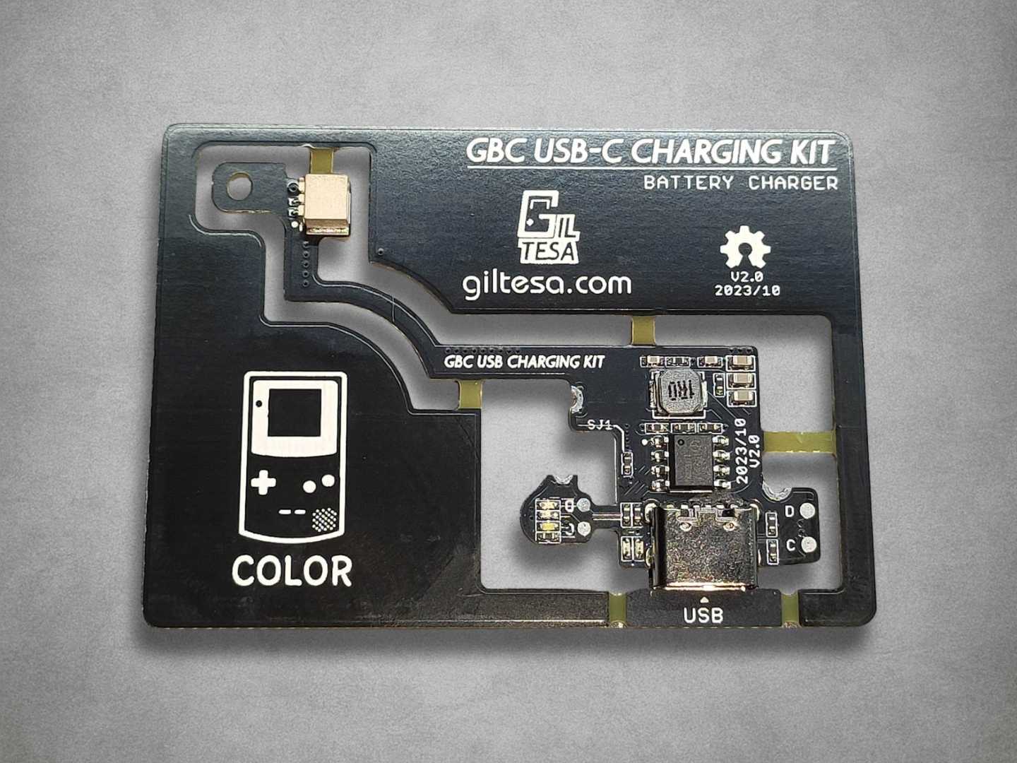 USB-C Charging Mod v2 by Giltesa - Game Boy Color