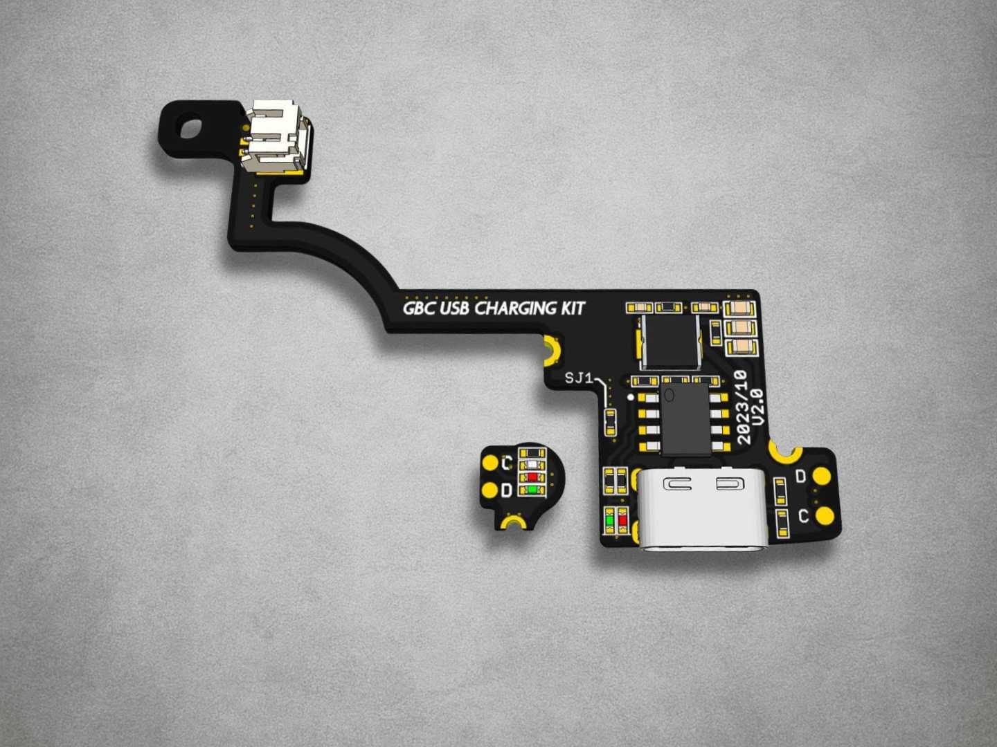 USB-C Charging Mod v2 by Giltesa - Game Boy Color