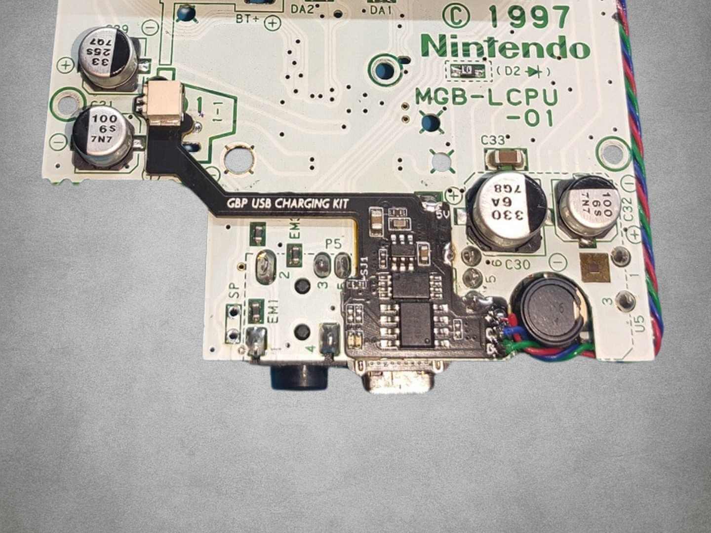 USB-C Charging Mod v2 by Giltesa - Game Boy Pocket
