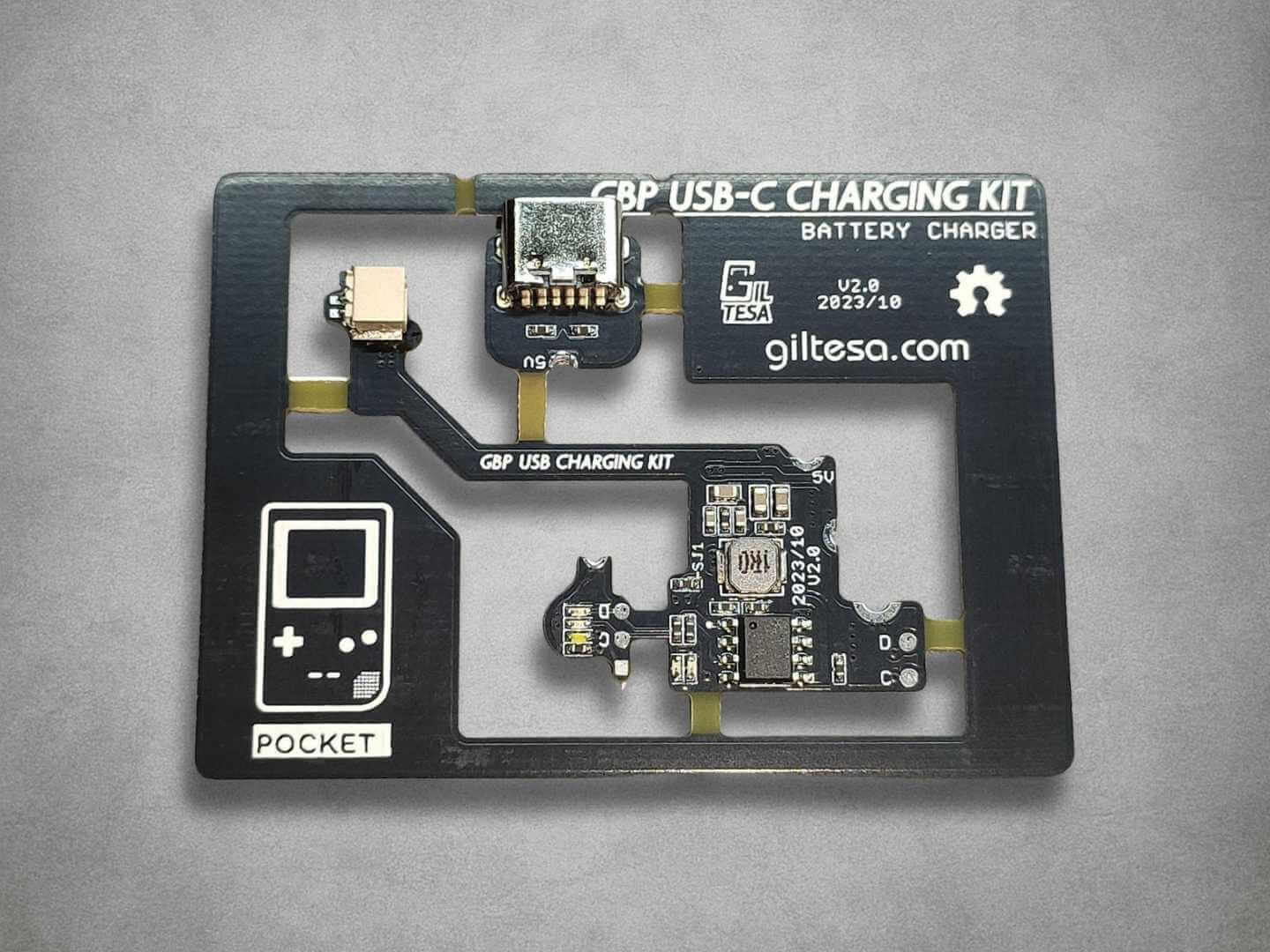 USB-C Charging Mod v2 by Giltesa - Game Boy Pocket