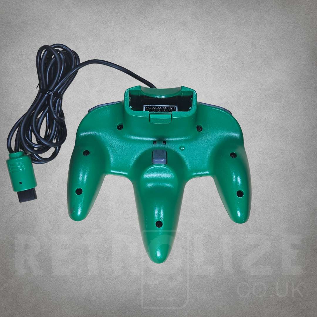 Extreme Green Nintendo 64 Controller Back View