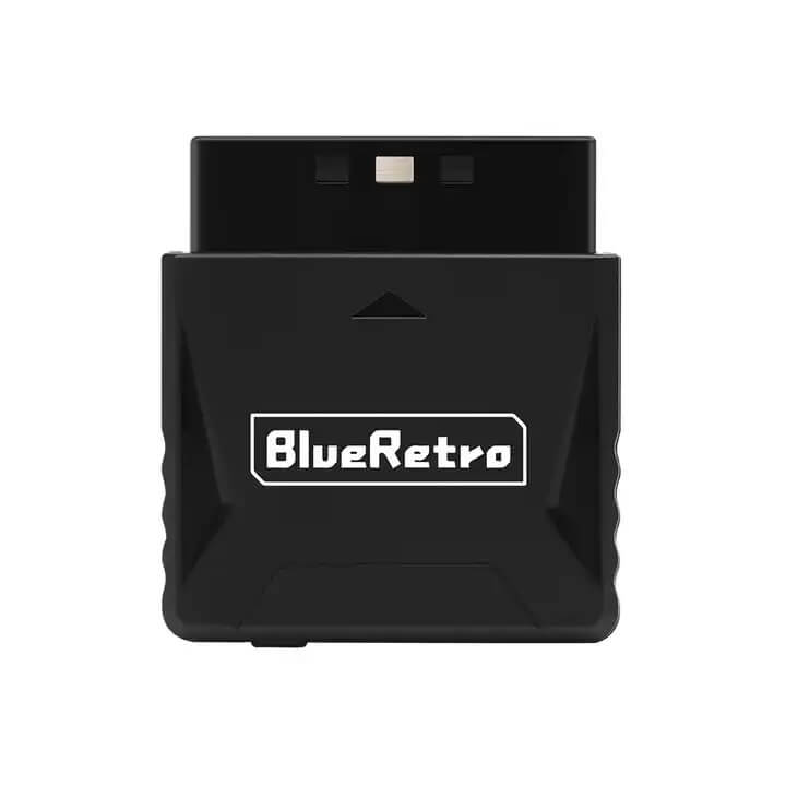 Blue Retro PlayStation 1 PlayStation 2 Bluetooth Wireless Adapter Black