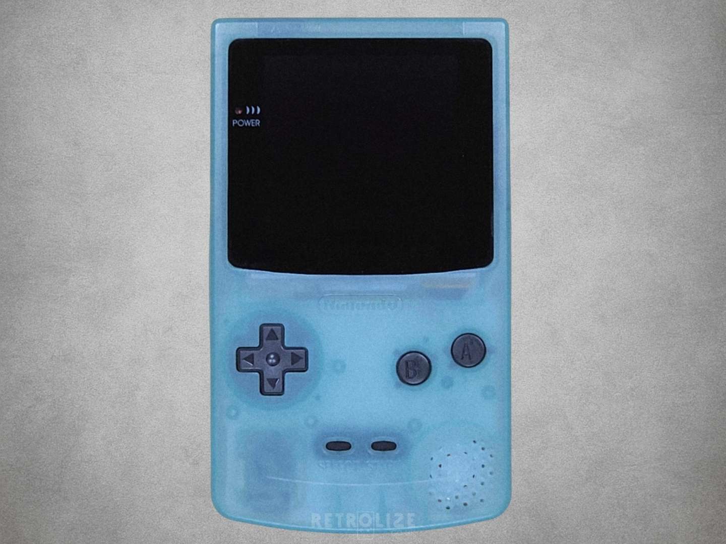 Japan Ice Blue Game Boy Color OLED Off