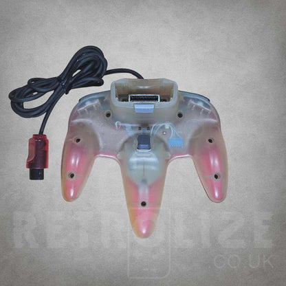 Watermelon Red Nintendo 64 Controller Back View