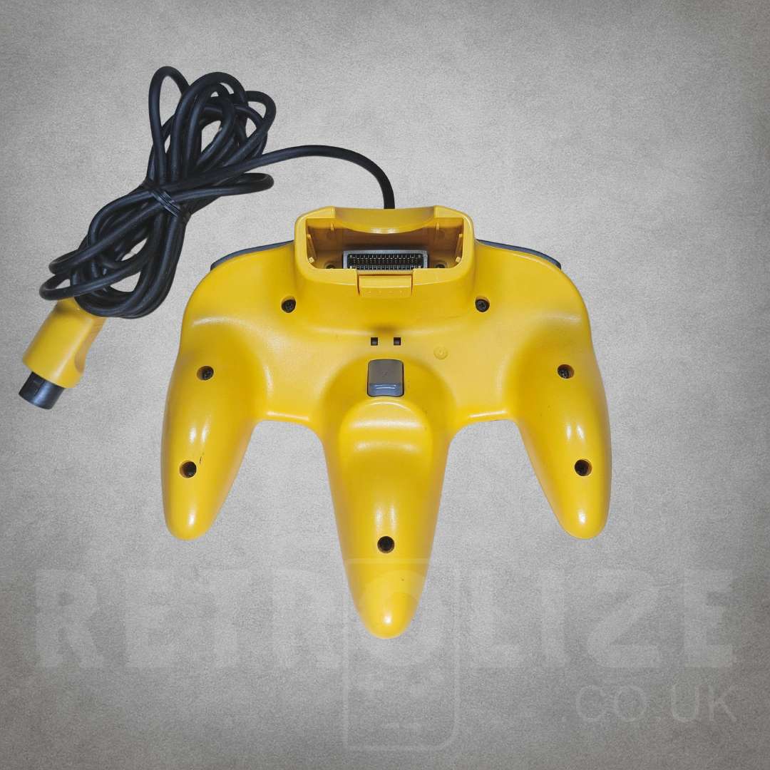 Dandelion Yellow Nintendo 64 Controller Back View